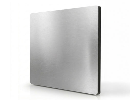 Panel Aluminio Compuesto Plata Cepillado