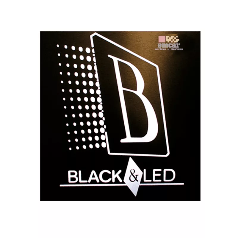 240X120 ACRILICO 4.5 MM BLACK&LED
