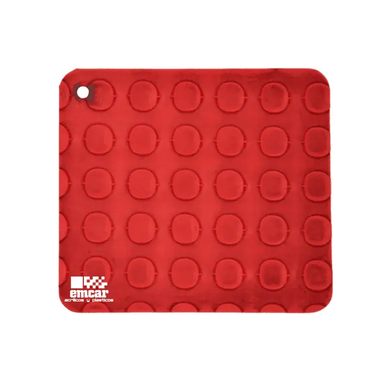 TAPETE ANTI-DERRAPANTE BOLA 1.60 MTS DE ANCHO ROJO