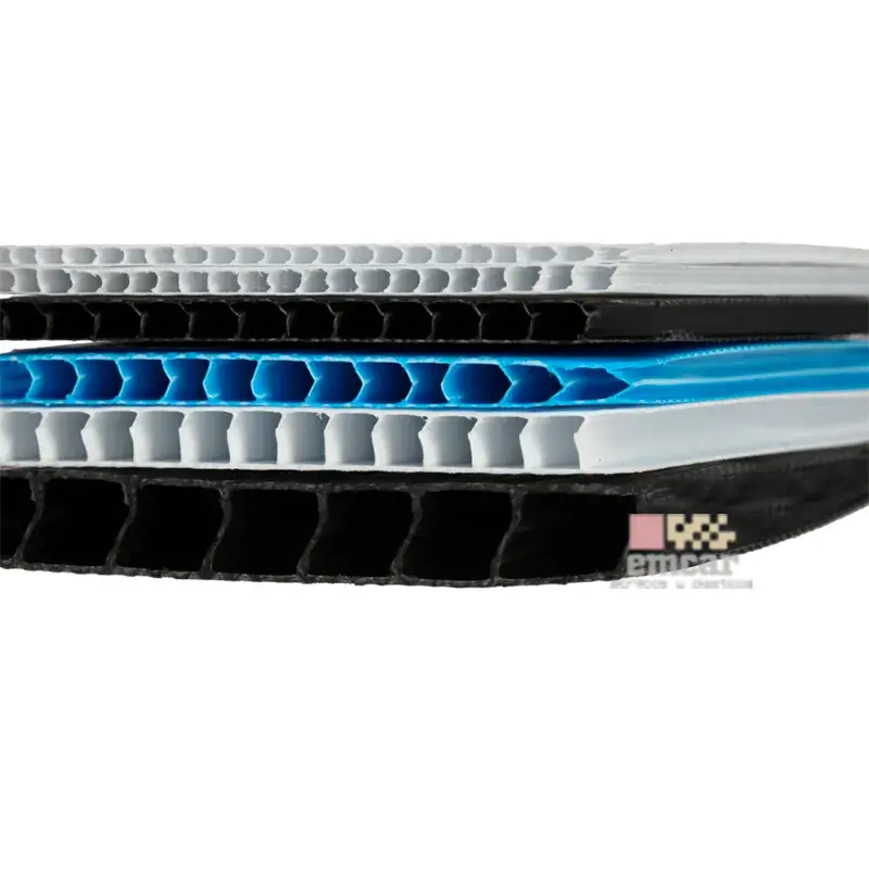 COROPLAST 4.0 MM 140X244 NEGRO REC.