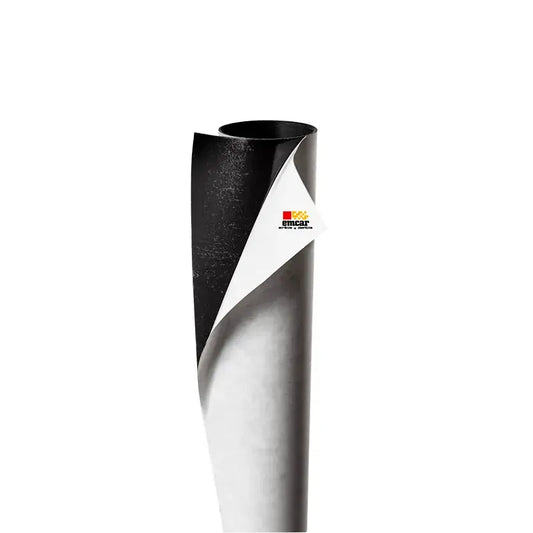 Rollo de imán negro con adhesivo